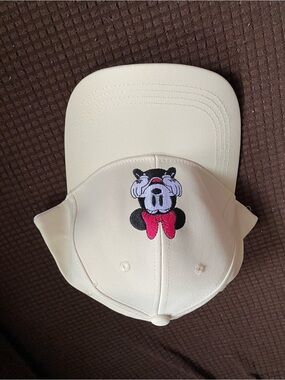 Kids or adults Cream Baseball Cap with Cartoon Bow Accent bundle of 2.